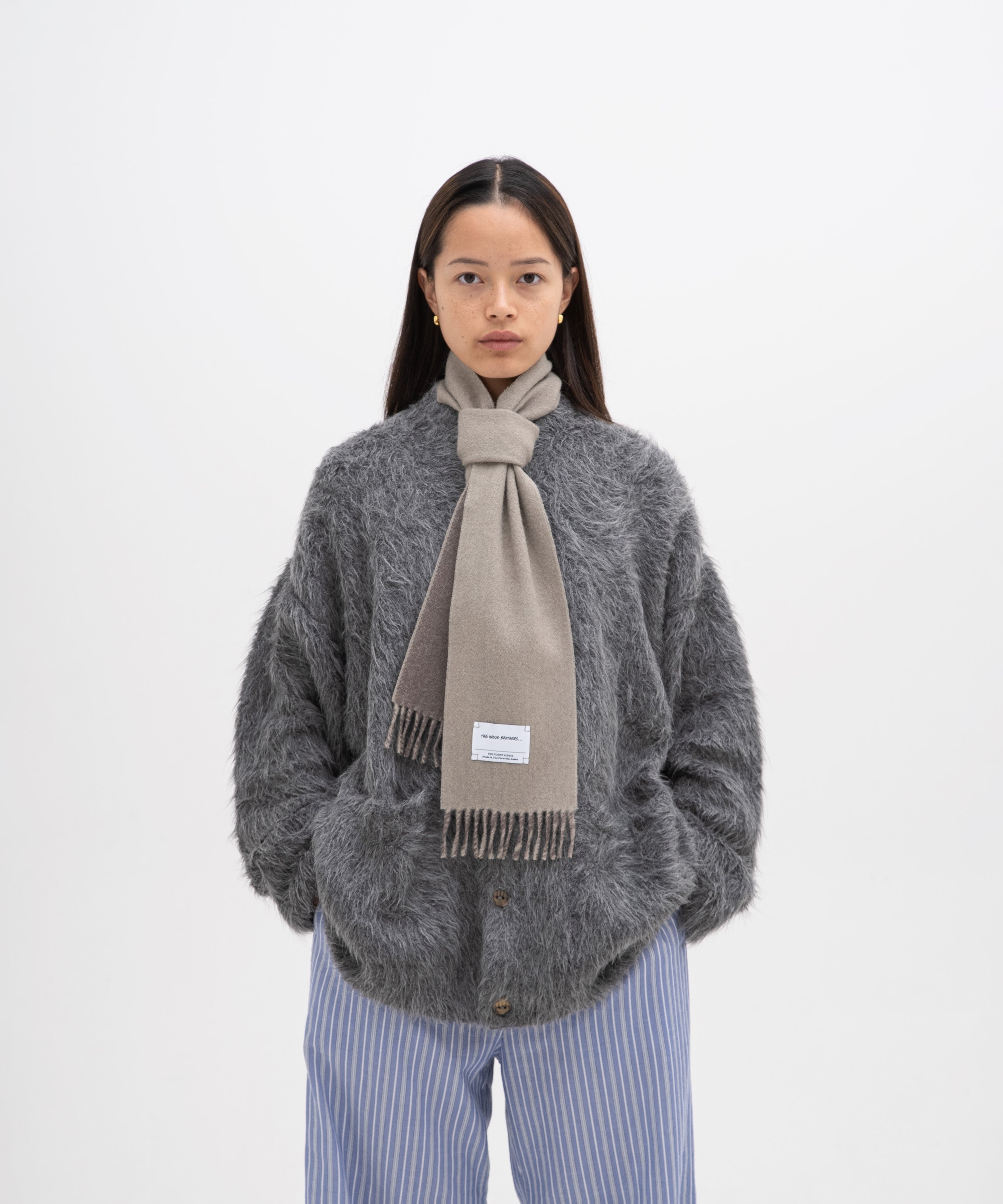 Two Colour Brushed Neck Scarf – The Inoue Brothers