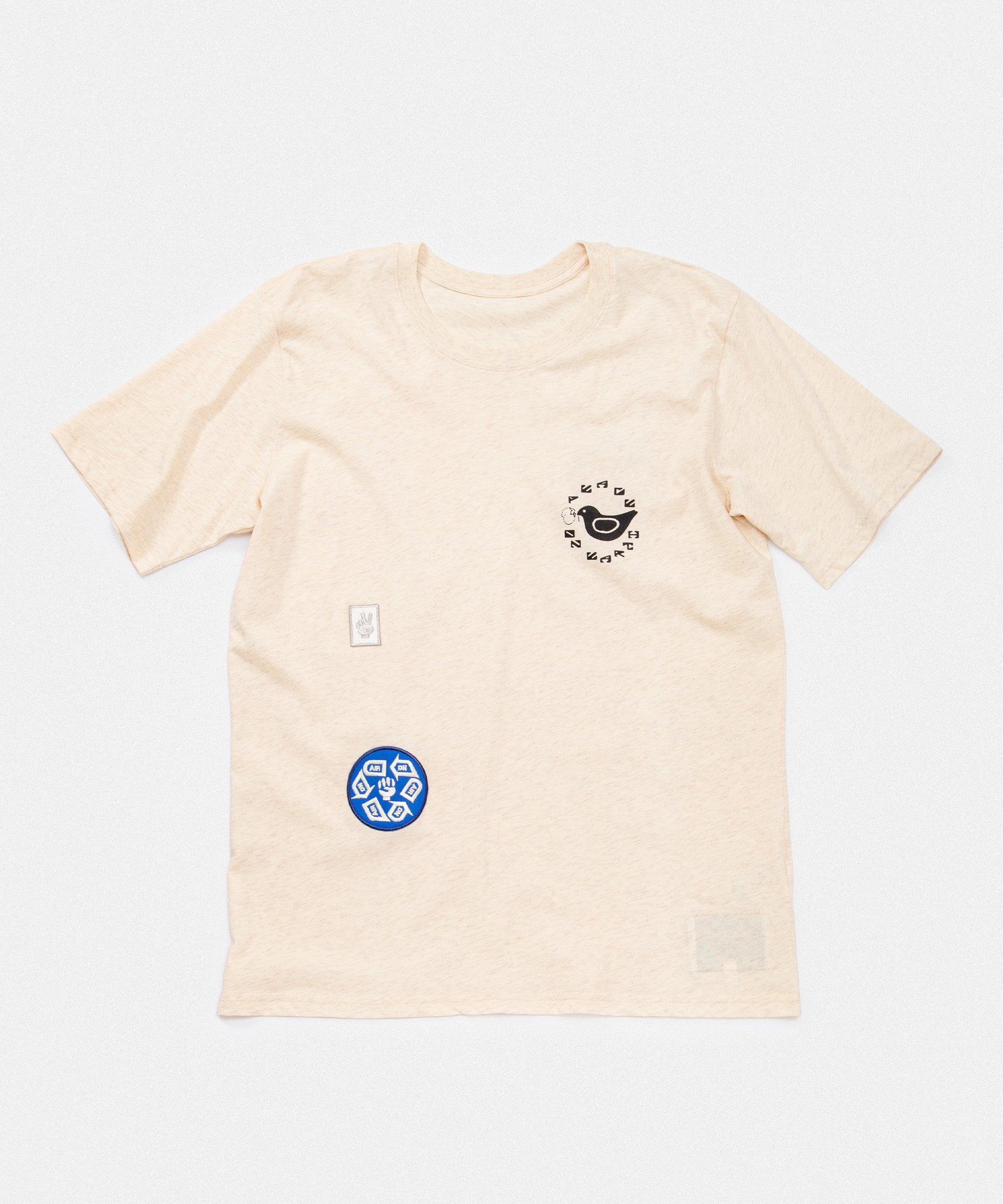 Upcycled Crew Neck T-shirt / ON AIR