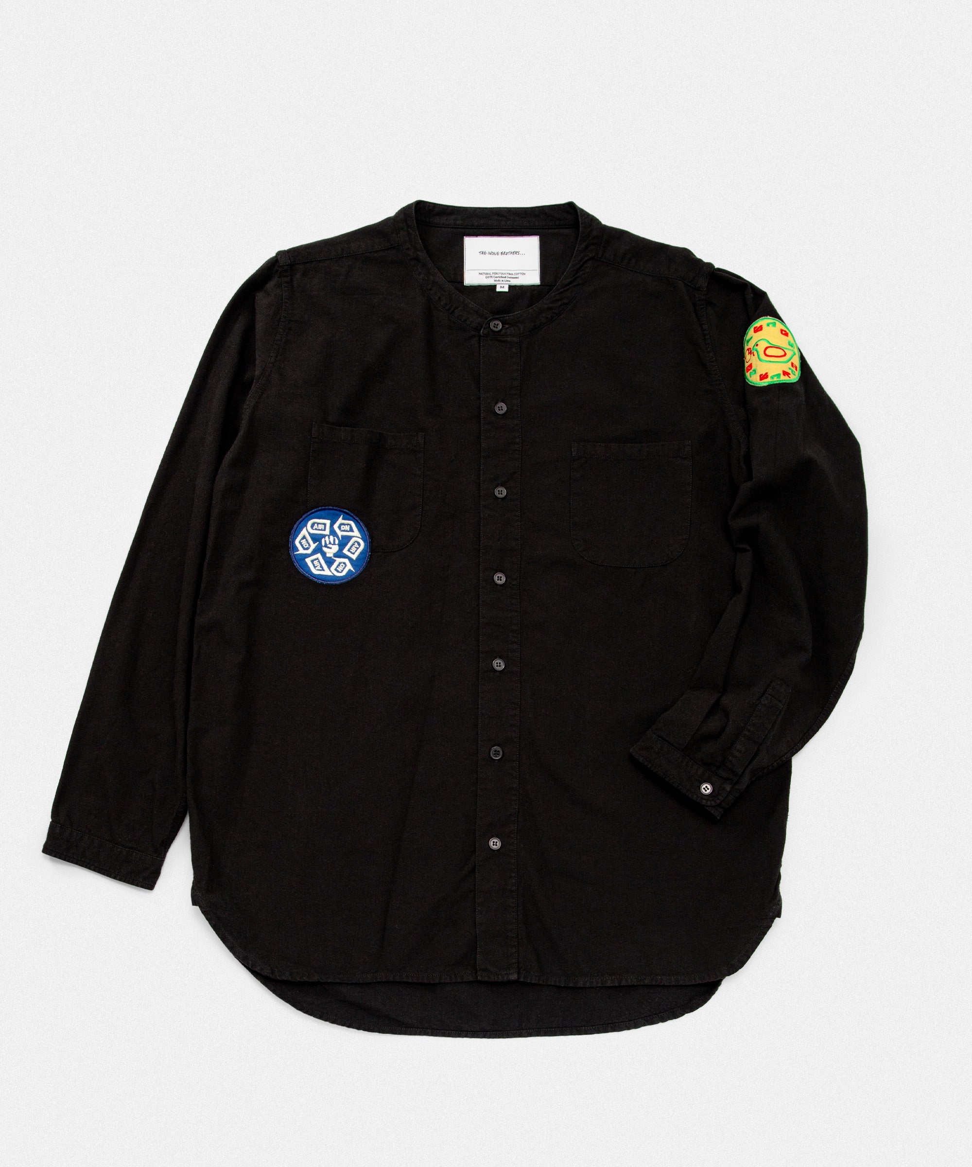 Upcycled Band Collar Shirt / ON AIR