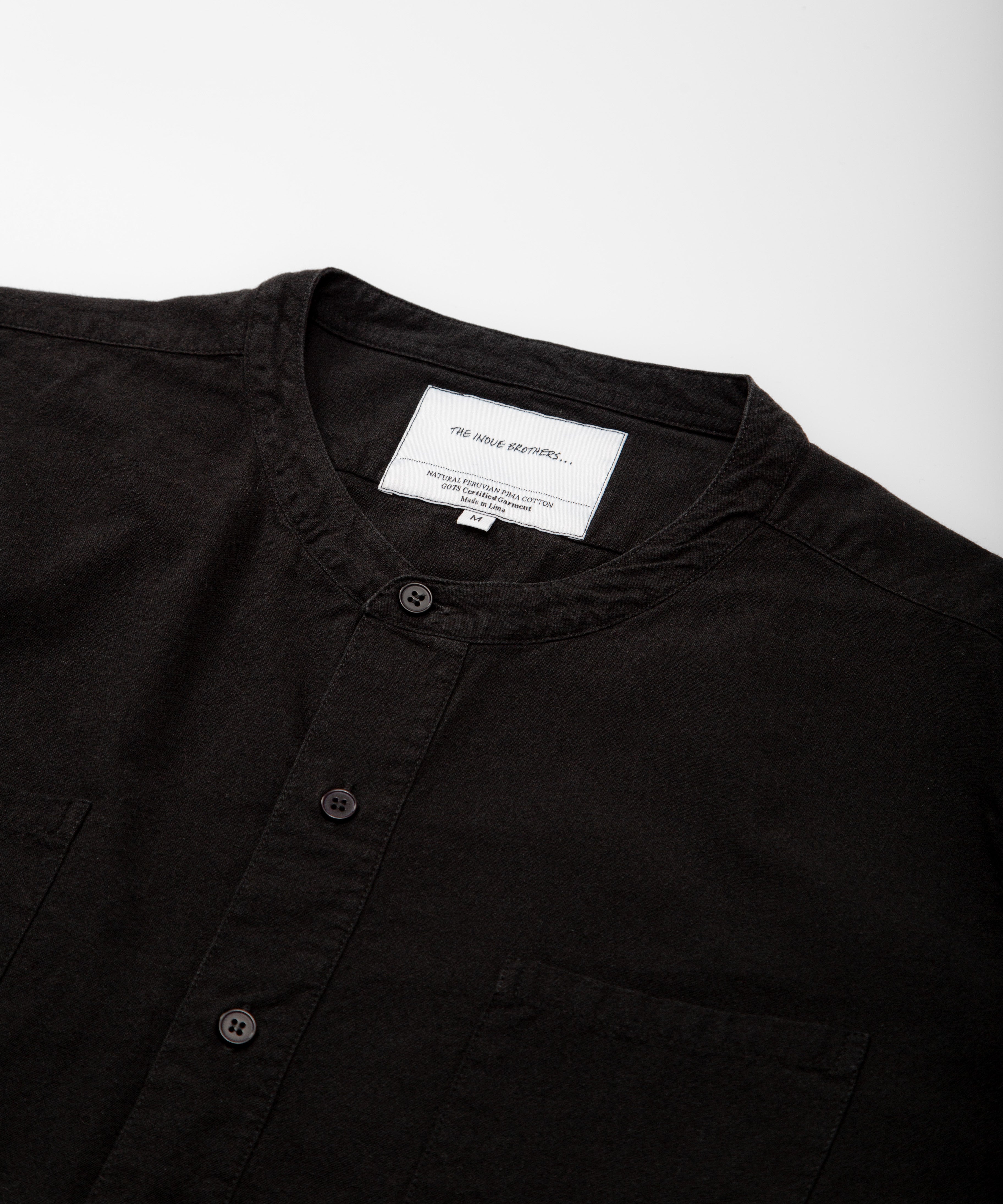 Upcycled Band Collar Shirt / ON AIR