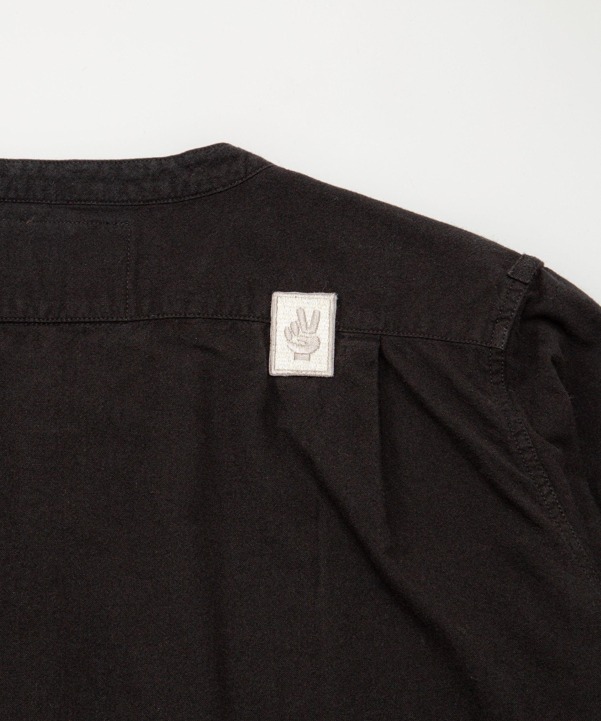 Upcycled Band Collar Shirt / ON AIR