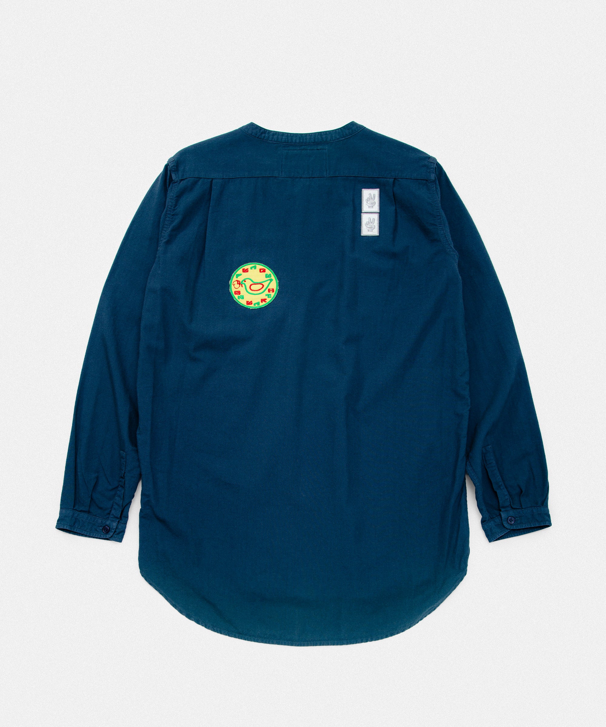 Upcycled Band Collar Shirt / ON AIR