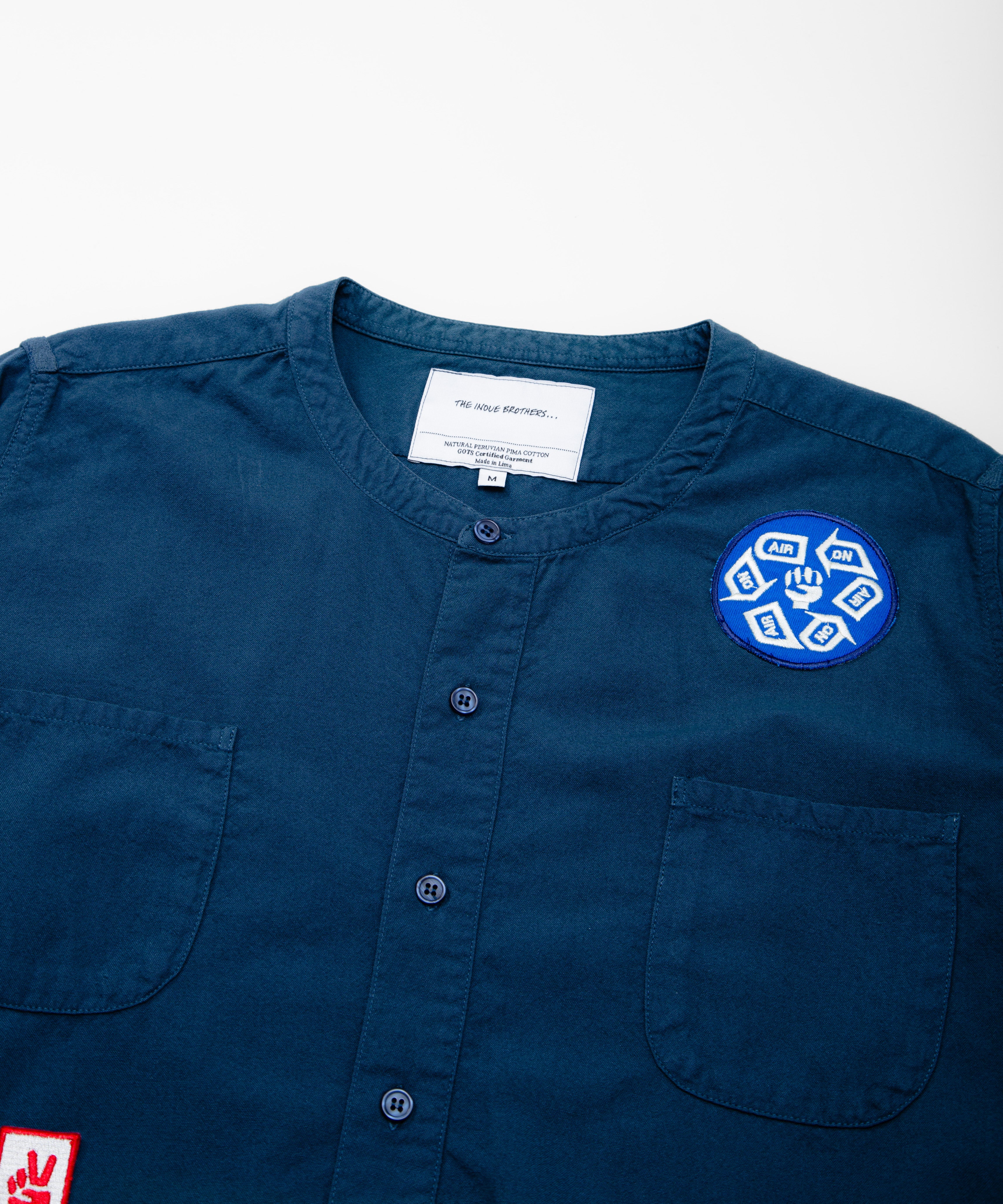 Upcycled Band Collar Shirt / ON AIR