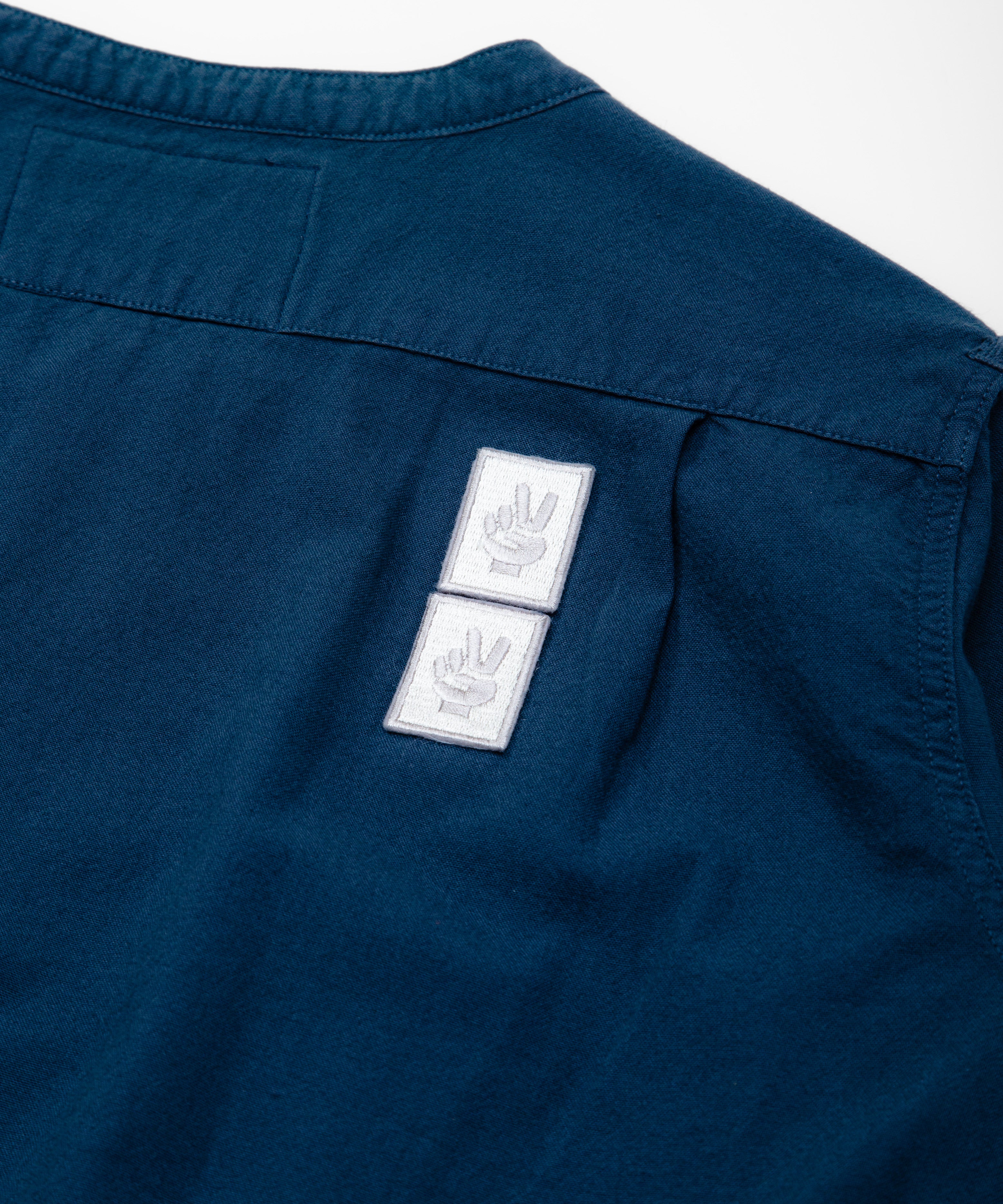 Upcycled Band Collar Shirt / ON AIR