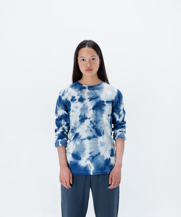 Ryukyu Aizome Pocket Long Sleeve T-Shirt