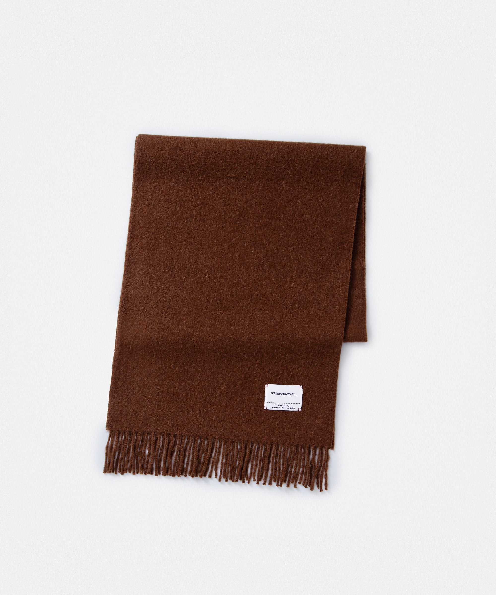 THE INOUE BROTHERS Brushed Scarf ブラウン Brushed Scarf – The Inoue Brothers