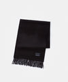 Pure Black Brushed Scarf