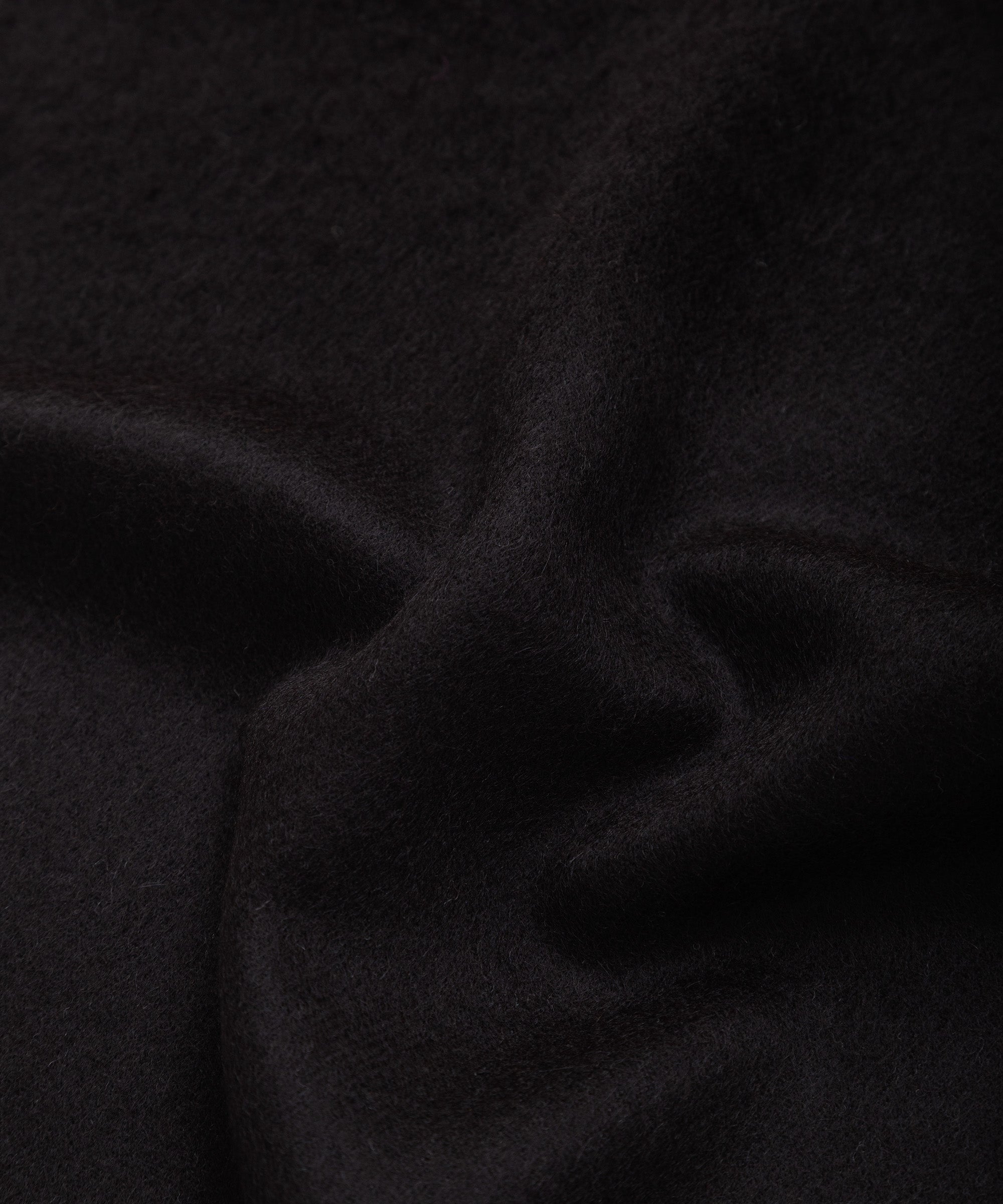 Pure Black Brushed Scarf