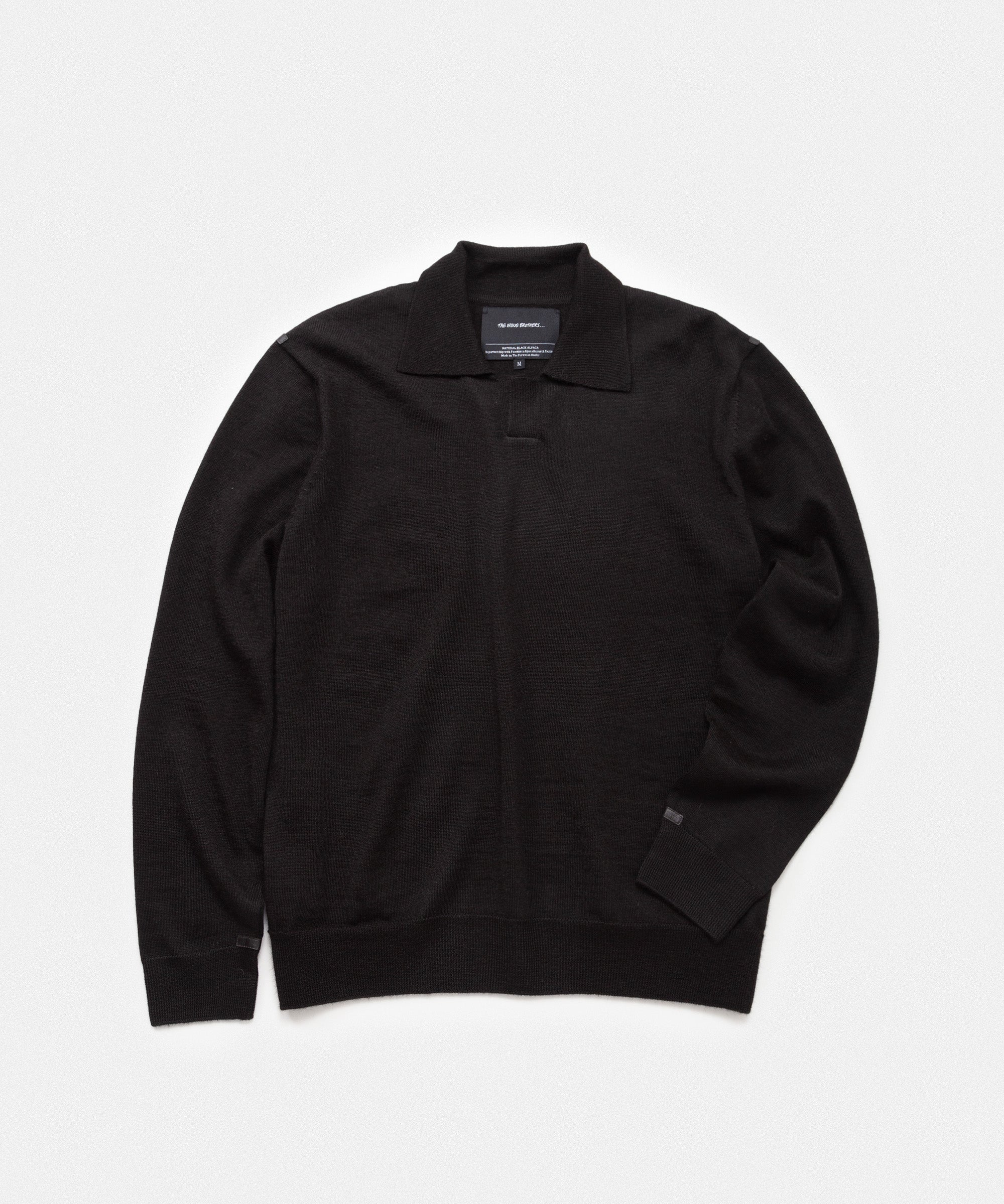 Pure Black Collar Neck Sweater
