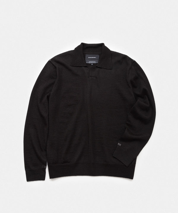 Pure Black Collar Neck Sweater