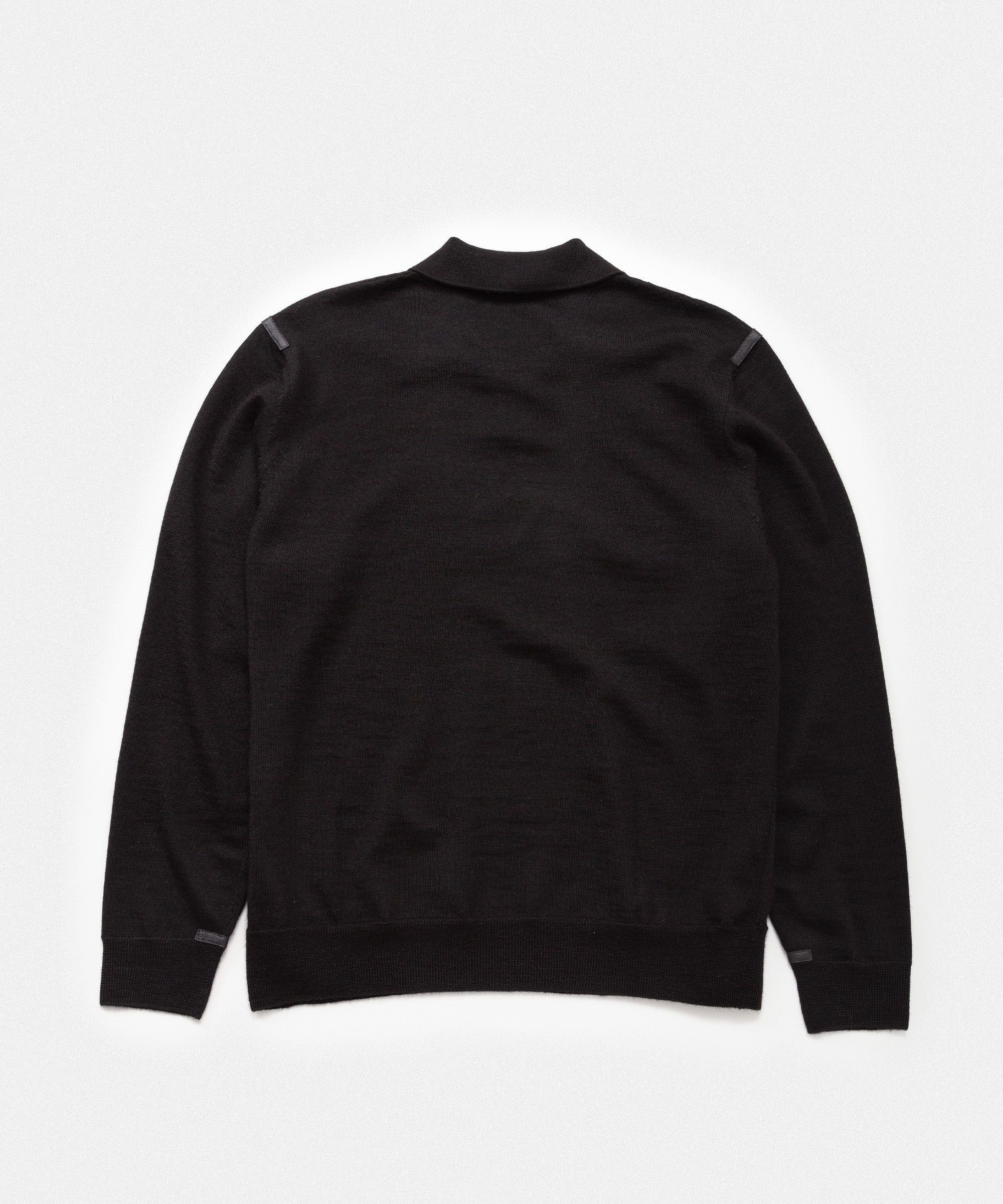 Pure Black Collar Neck Sweater
