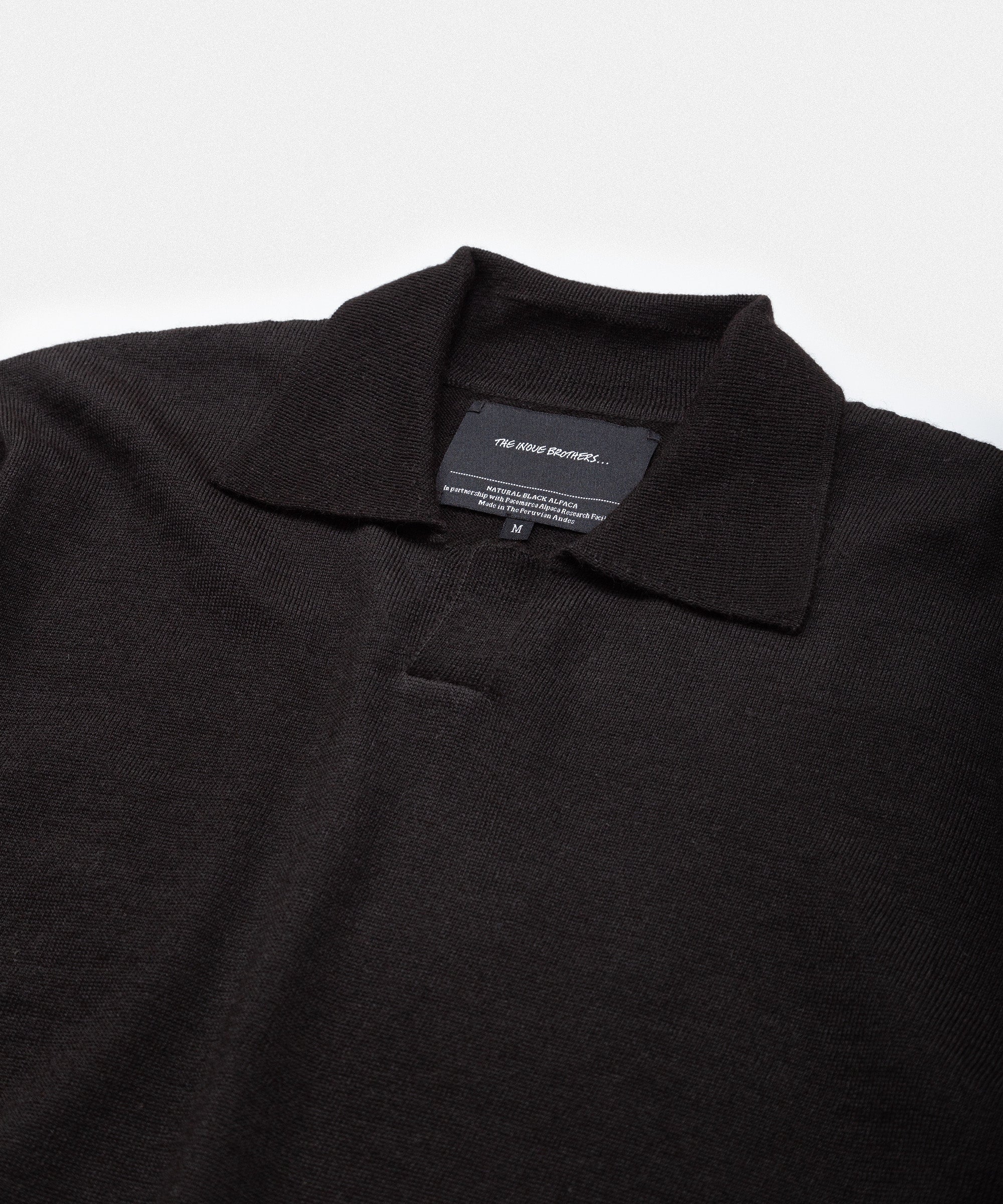 Pure Black Collar Neck Sweater