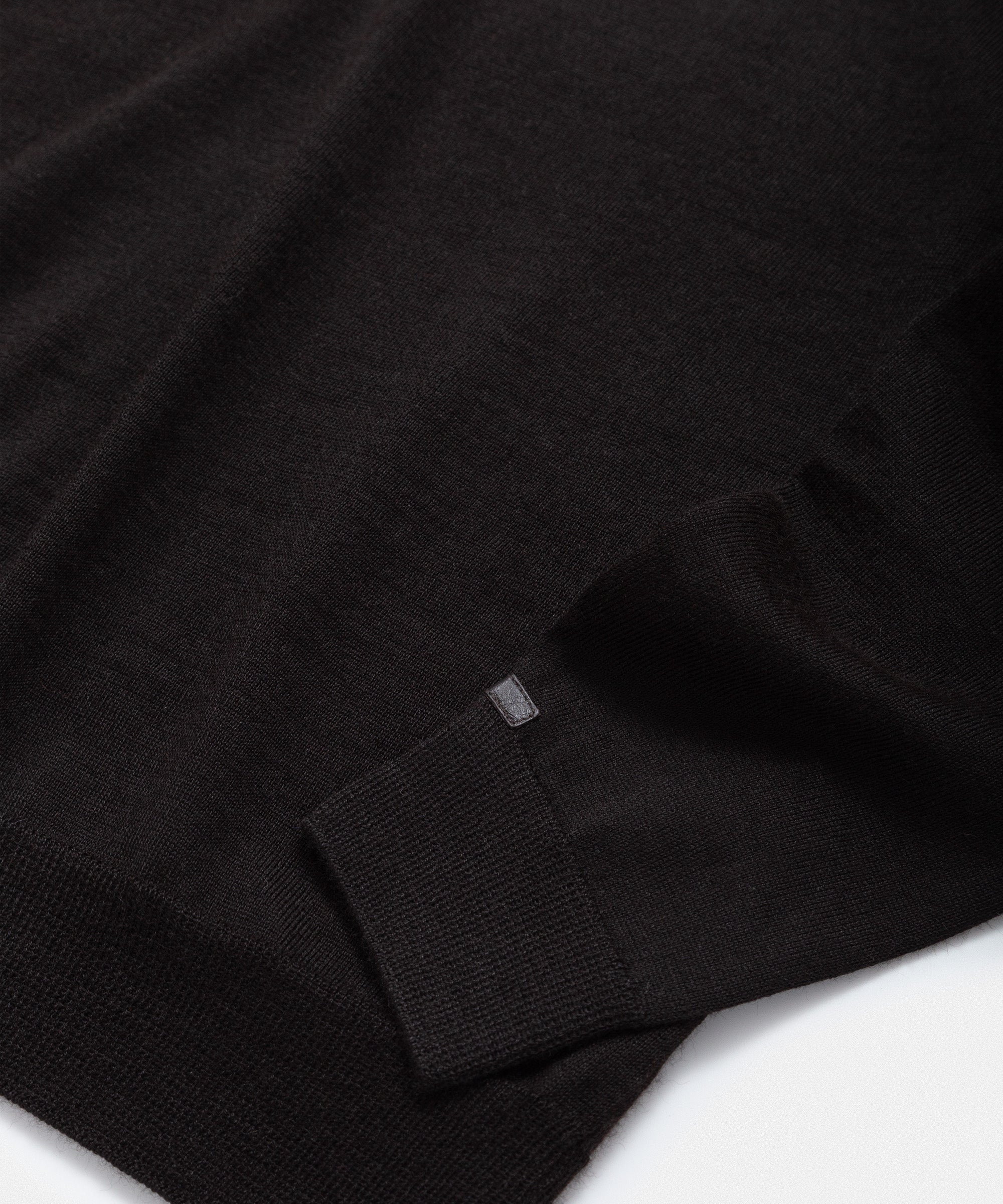 Pure Black Collar Neck Sweater