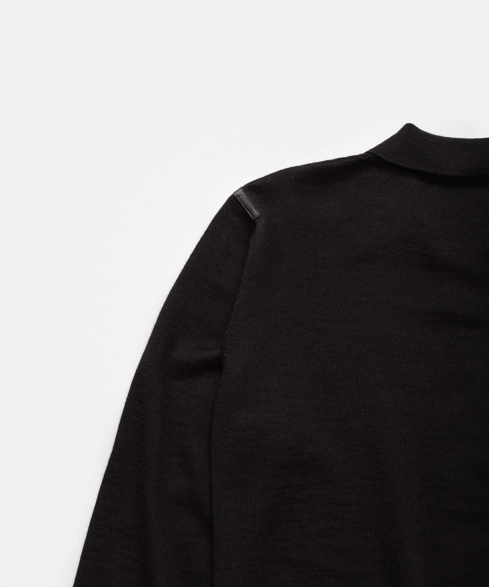 Pure Black Collar Neck Sweater