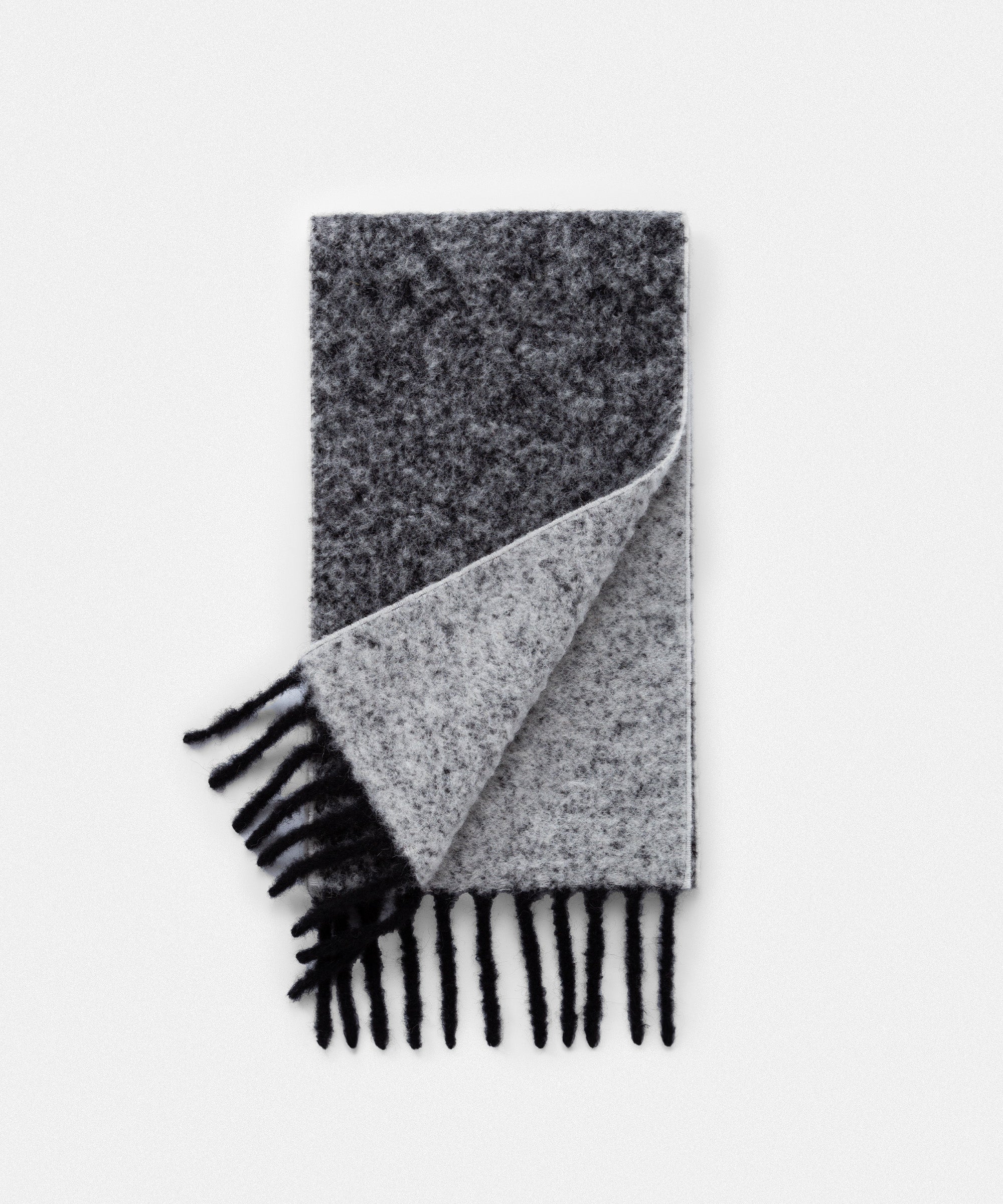 Two Colour Woolly Scarf