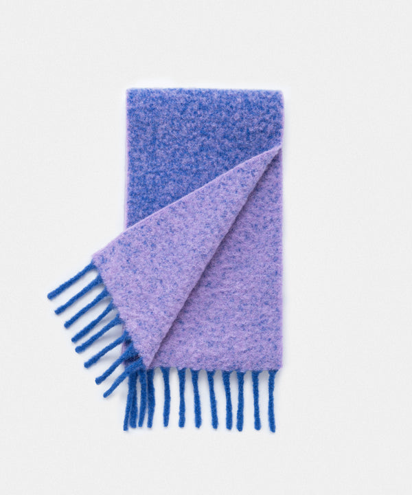 Two Colour Woolly Scarf