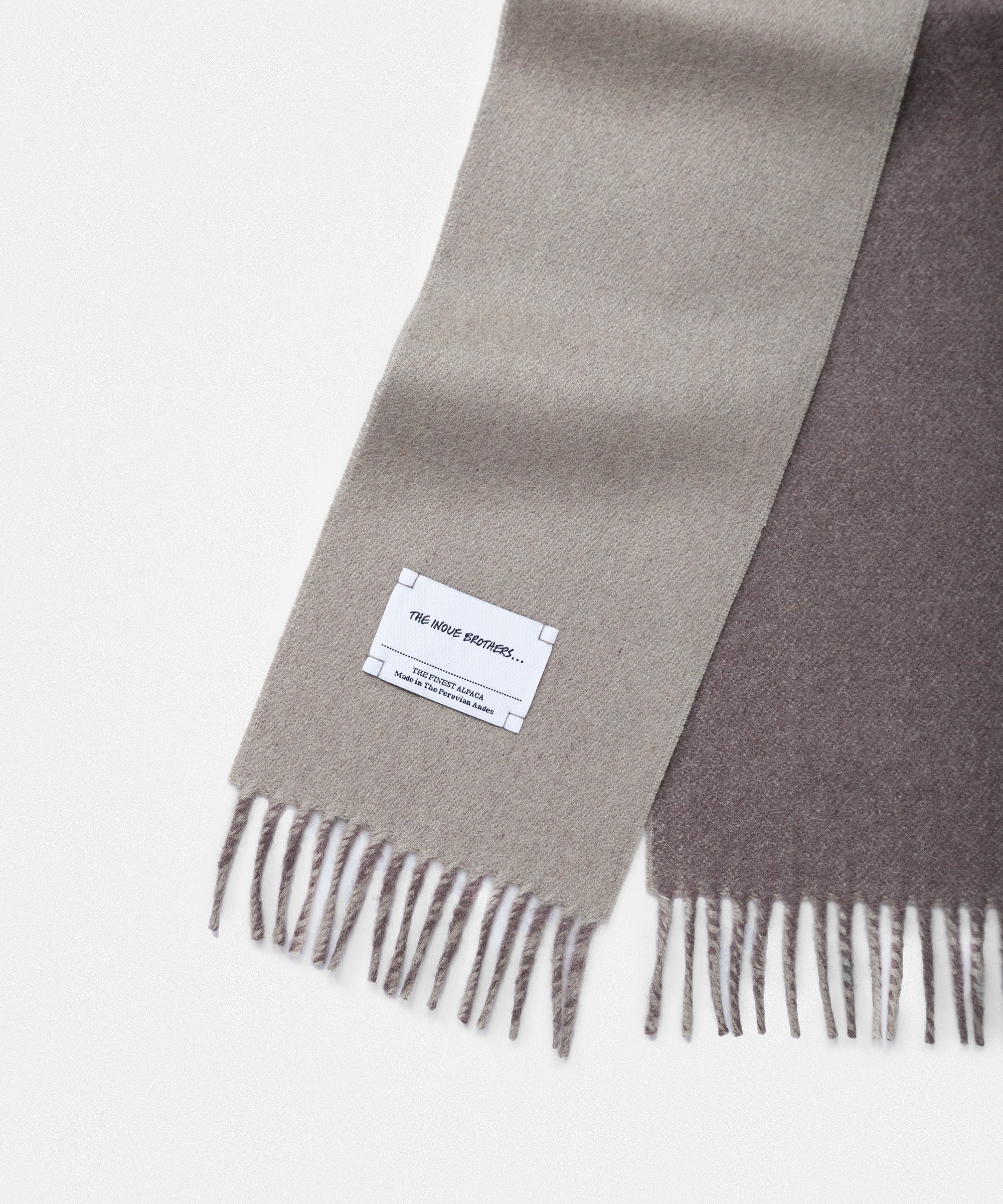 Two Colour Brushed Neck Scarf
