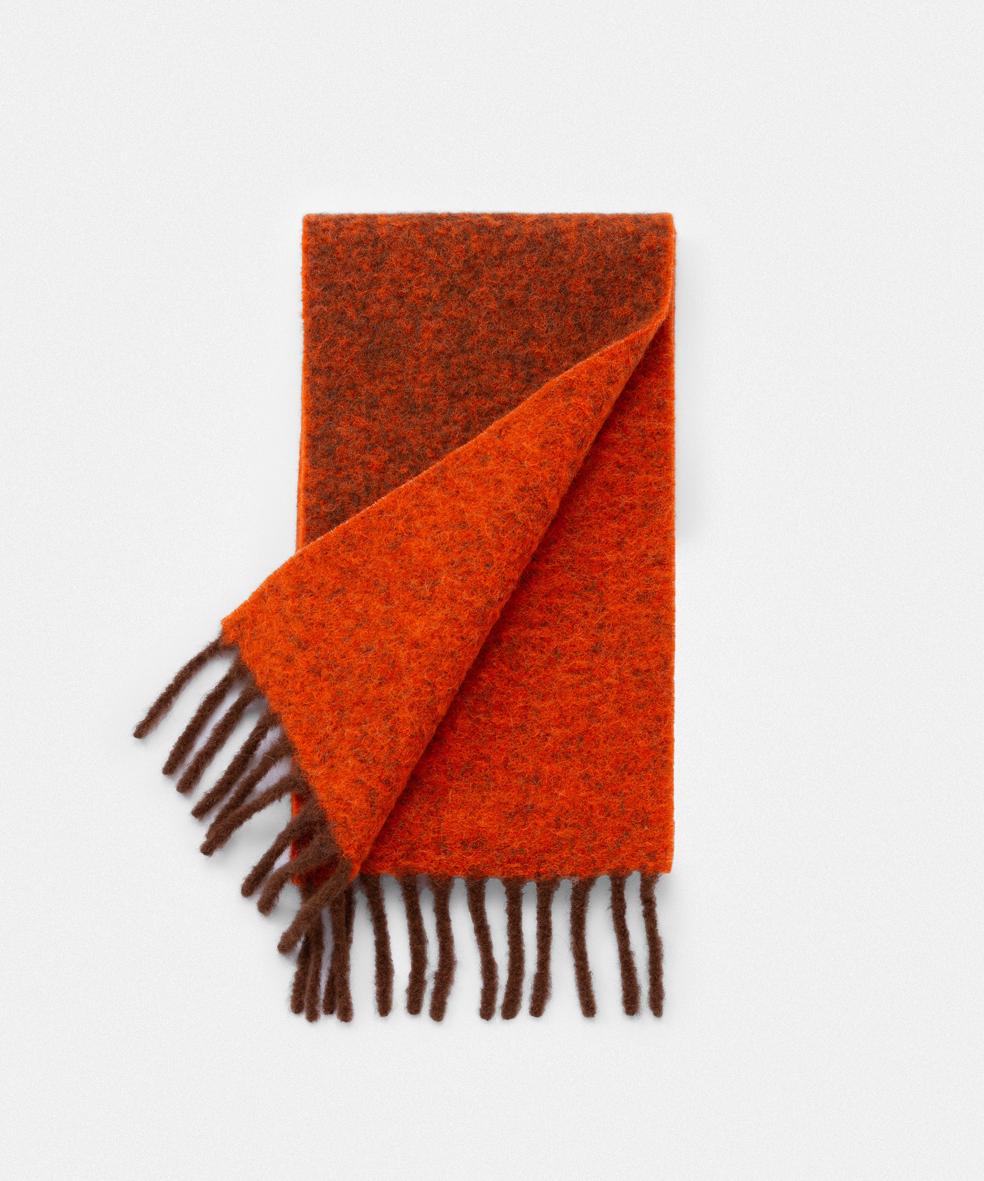 Two Colour Woolly Scarf