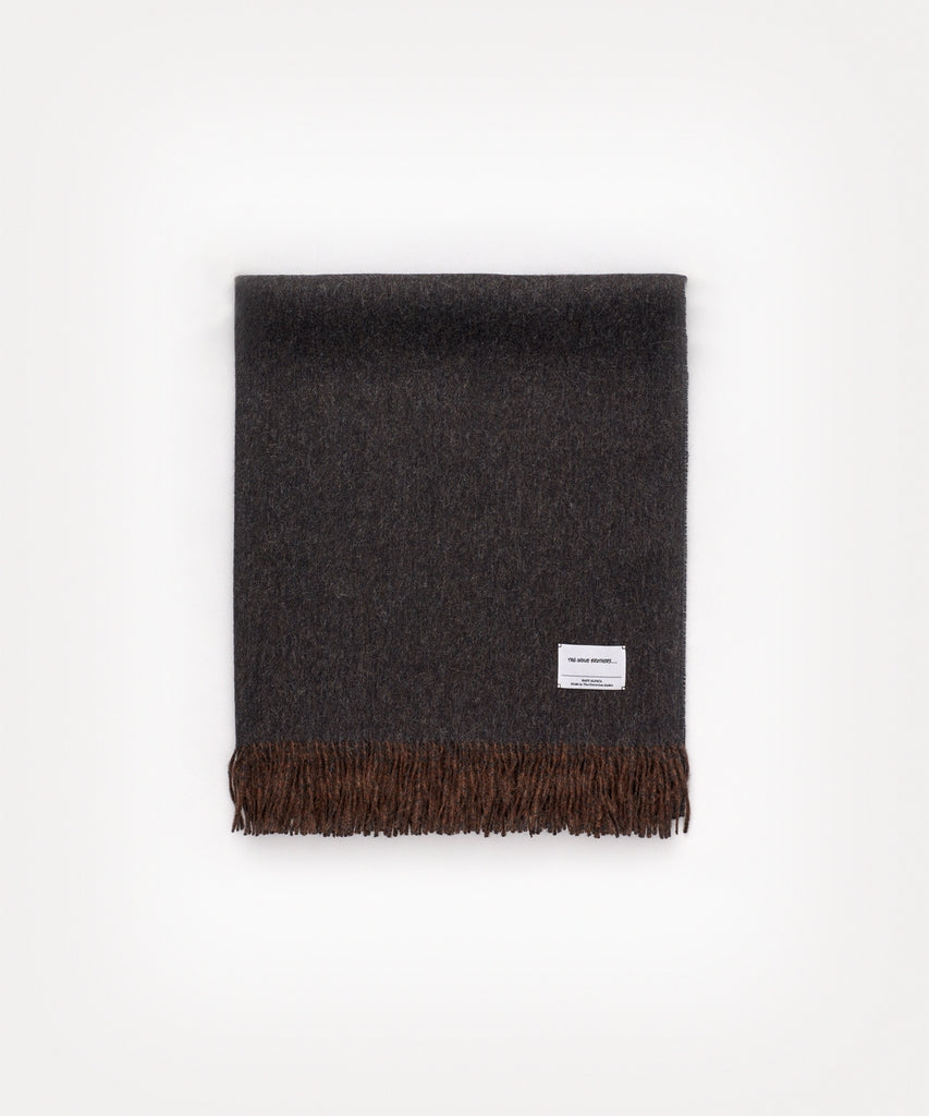 Two Colour Large Brushed Stole