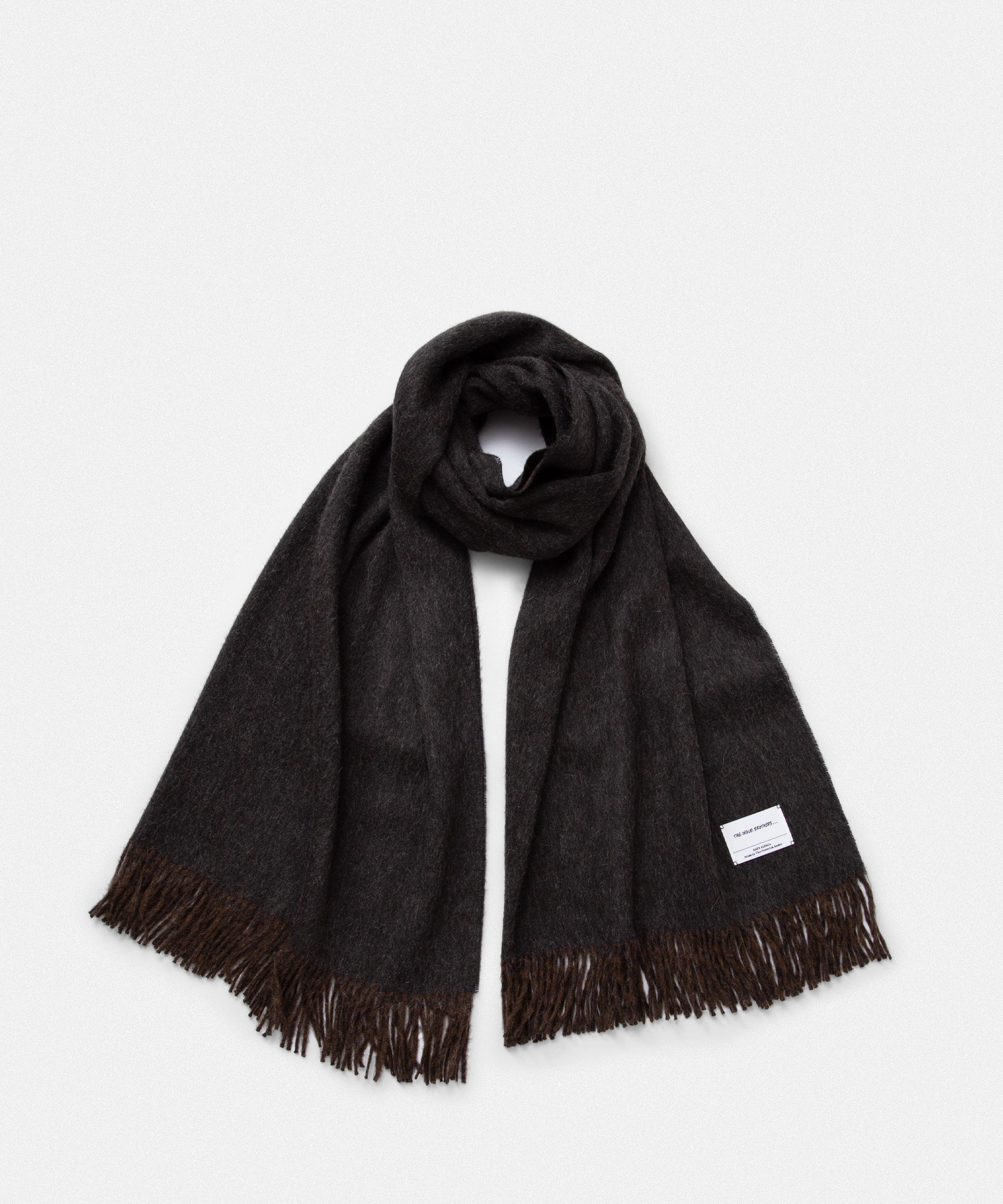 Two Colour Large Brushed Stole