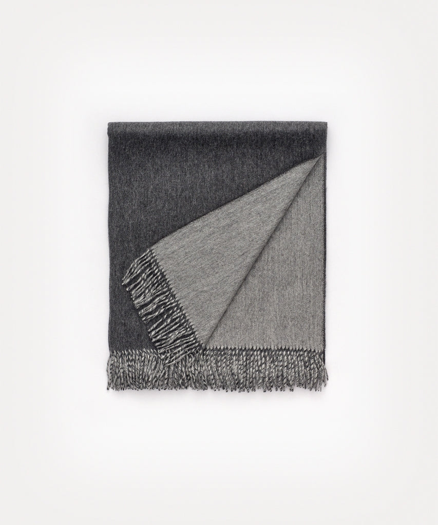 Two Colour Large Brushed Stole