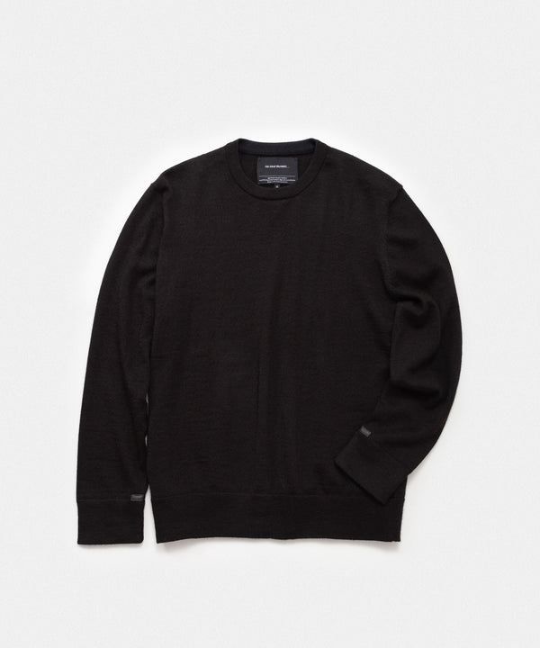 Pure Black Crewneck Sweater