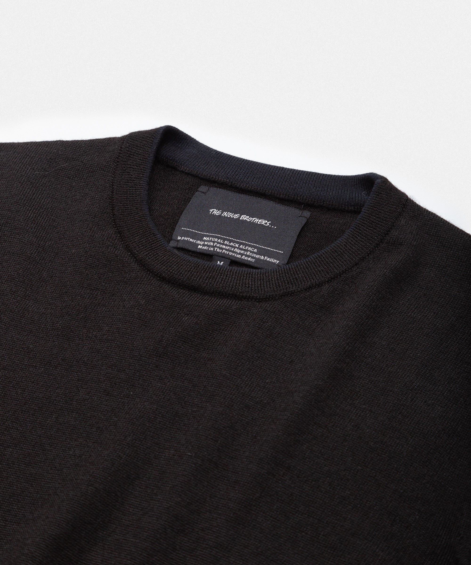 Pure Black Crewneck Sweater