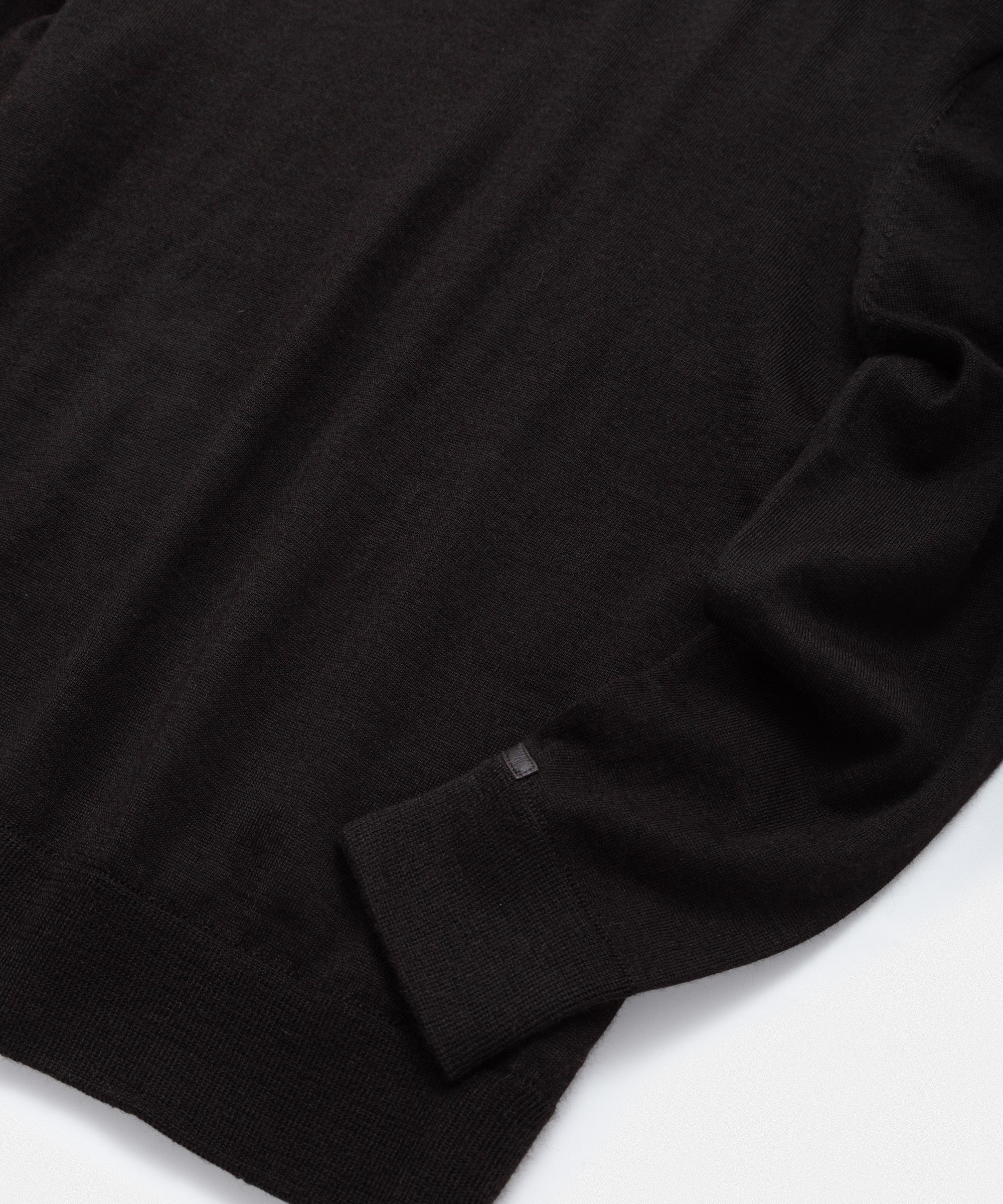 Pure Black Crewneck Sweater