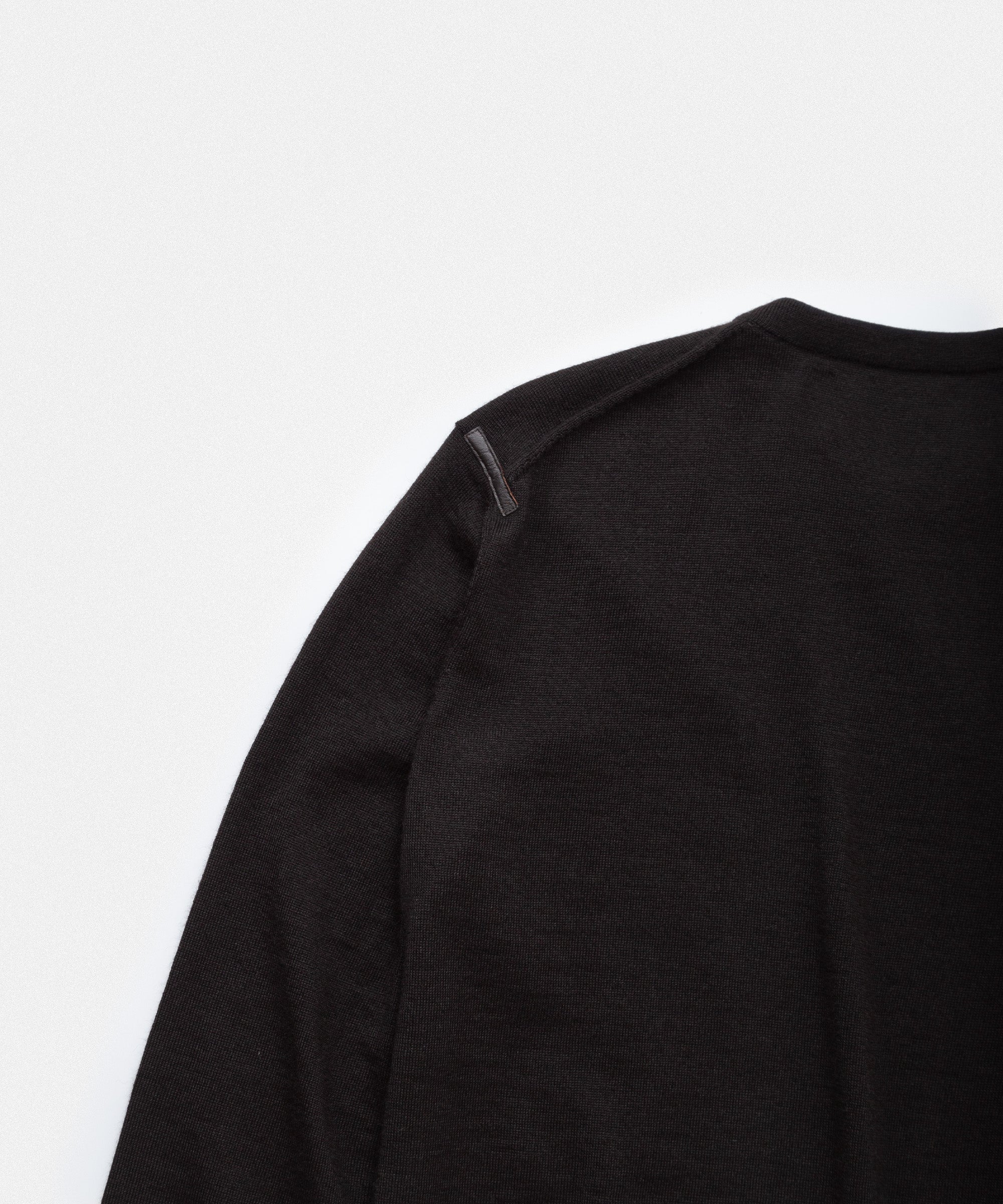 Pure Black Crewneck Sweater