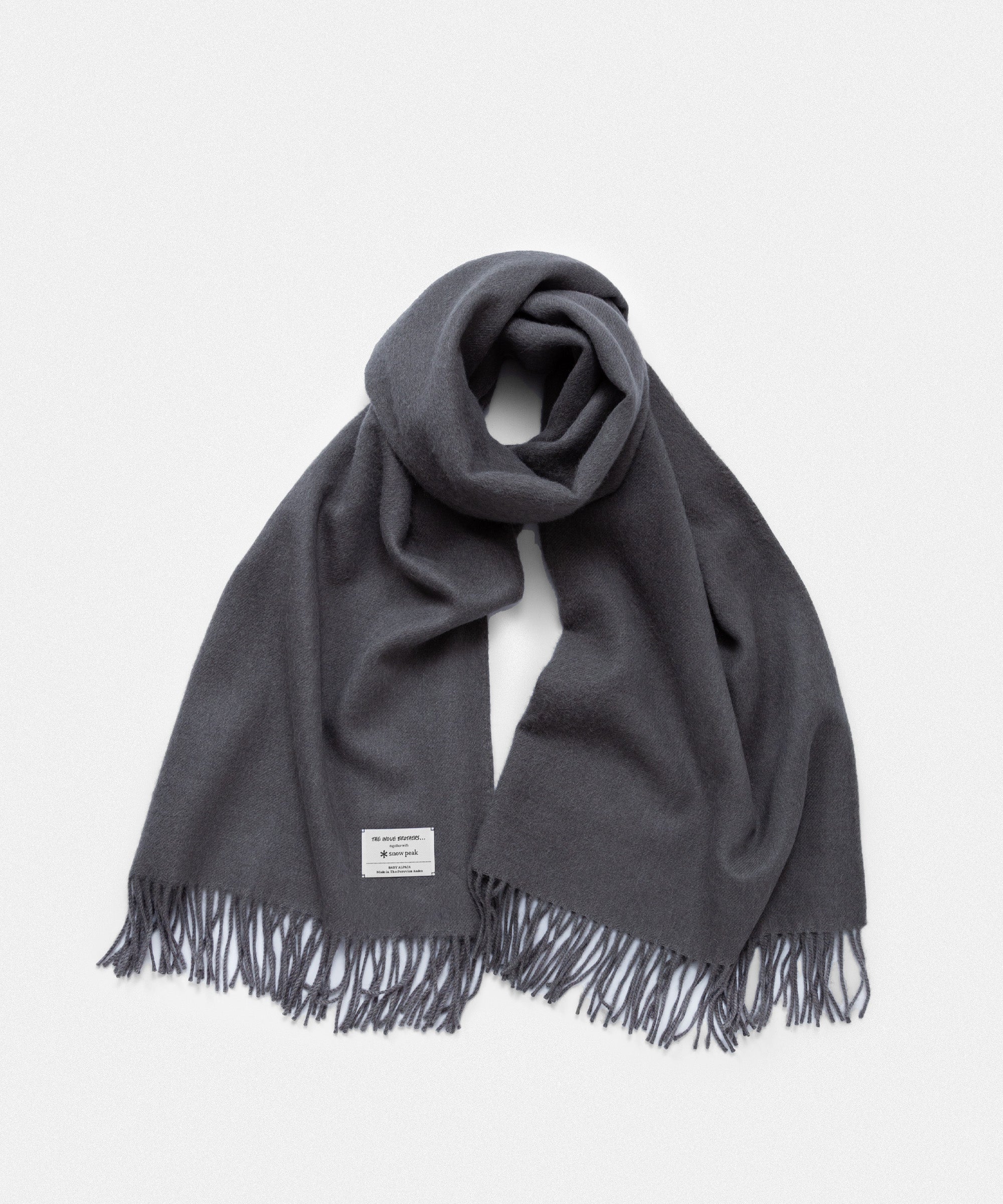 Large Brushed Stole together with Snowpeak