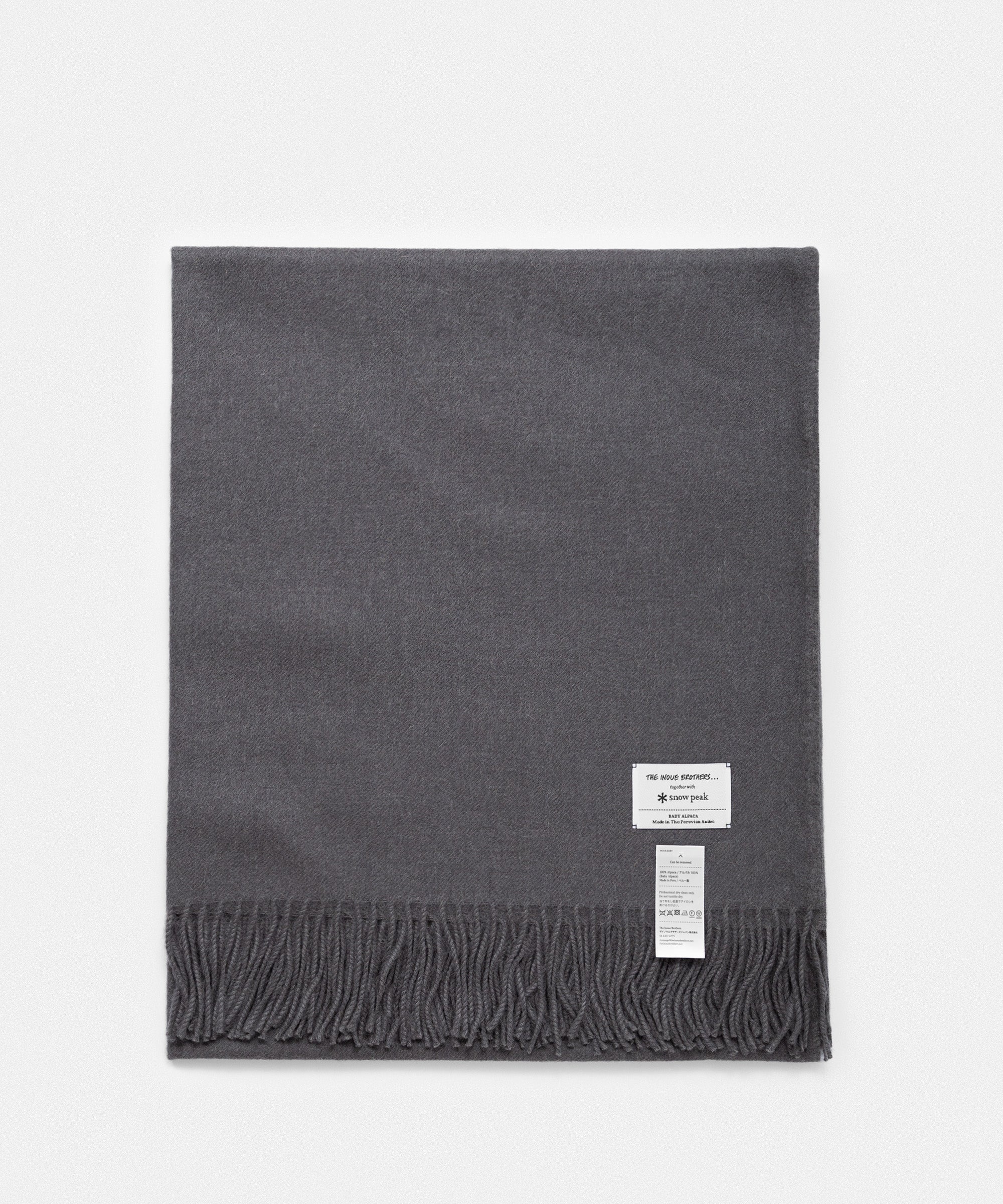 Large Brushed Stole together with Snowpeak