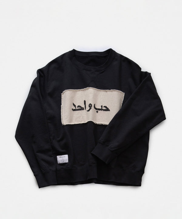 Sweatshirt / Palestinian Embroidery / ONE LOVE Arabic