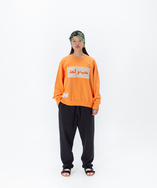 Sweatshirt / Palestinian Embroidery / ONE LOVE Arabic
