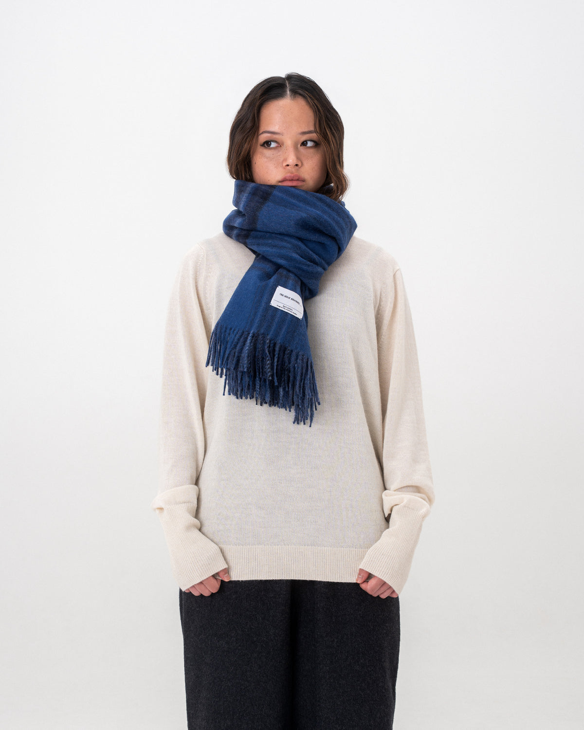 Large Brushed Stole Check