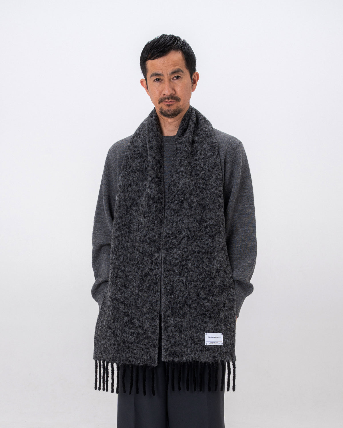 Two Colour Woolly Scarf