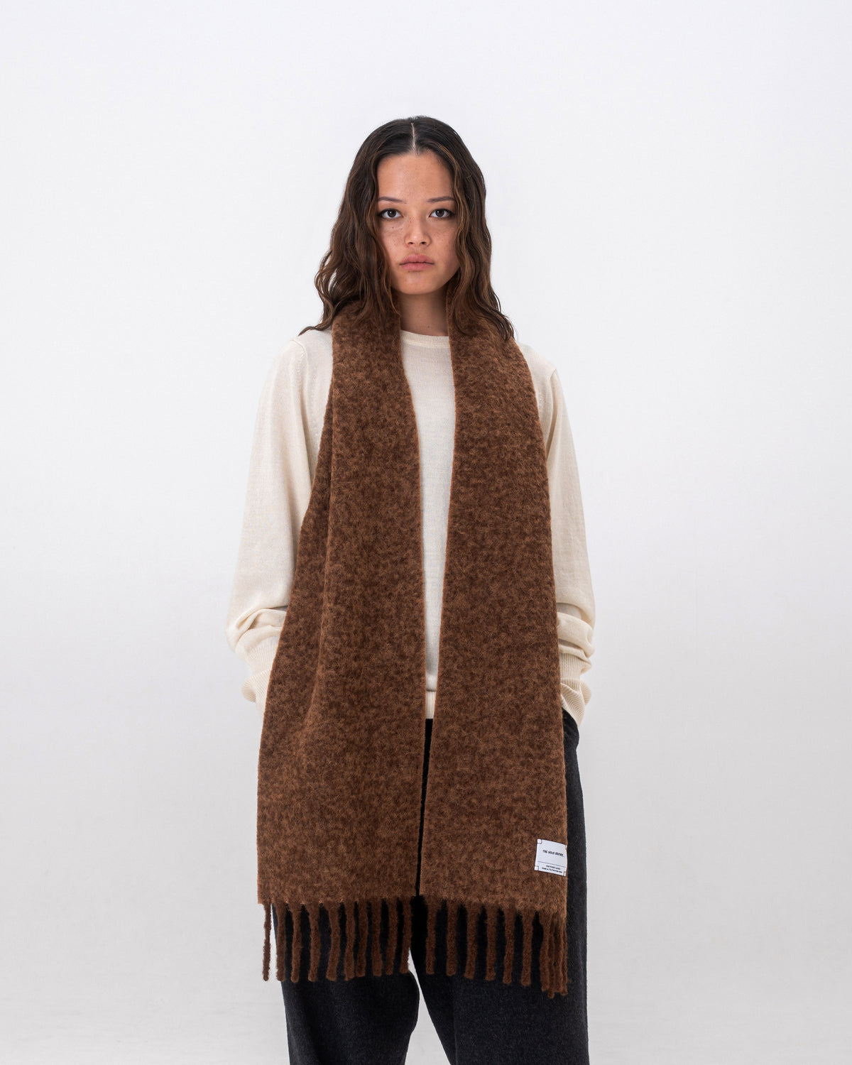 Two Colour Woolly Scarf
