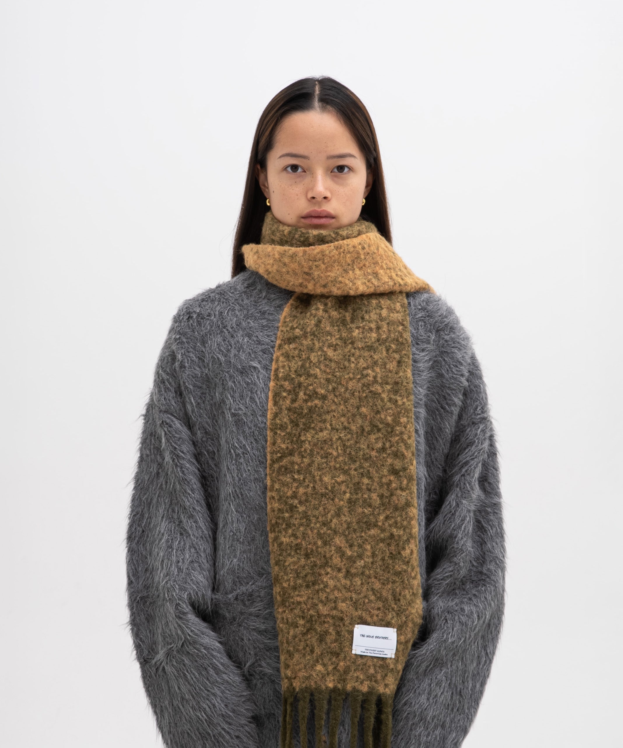 Two Colour Woolly Scarf