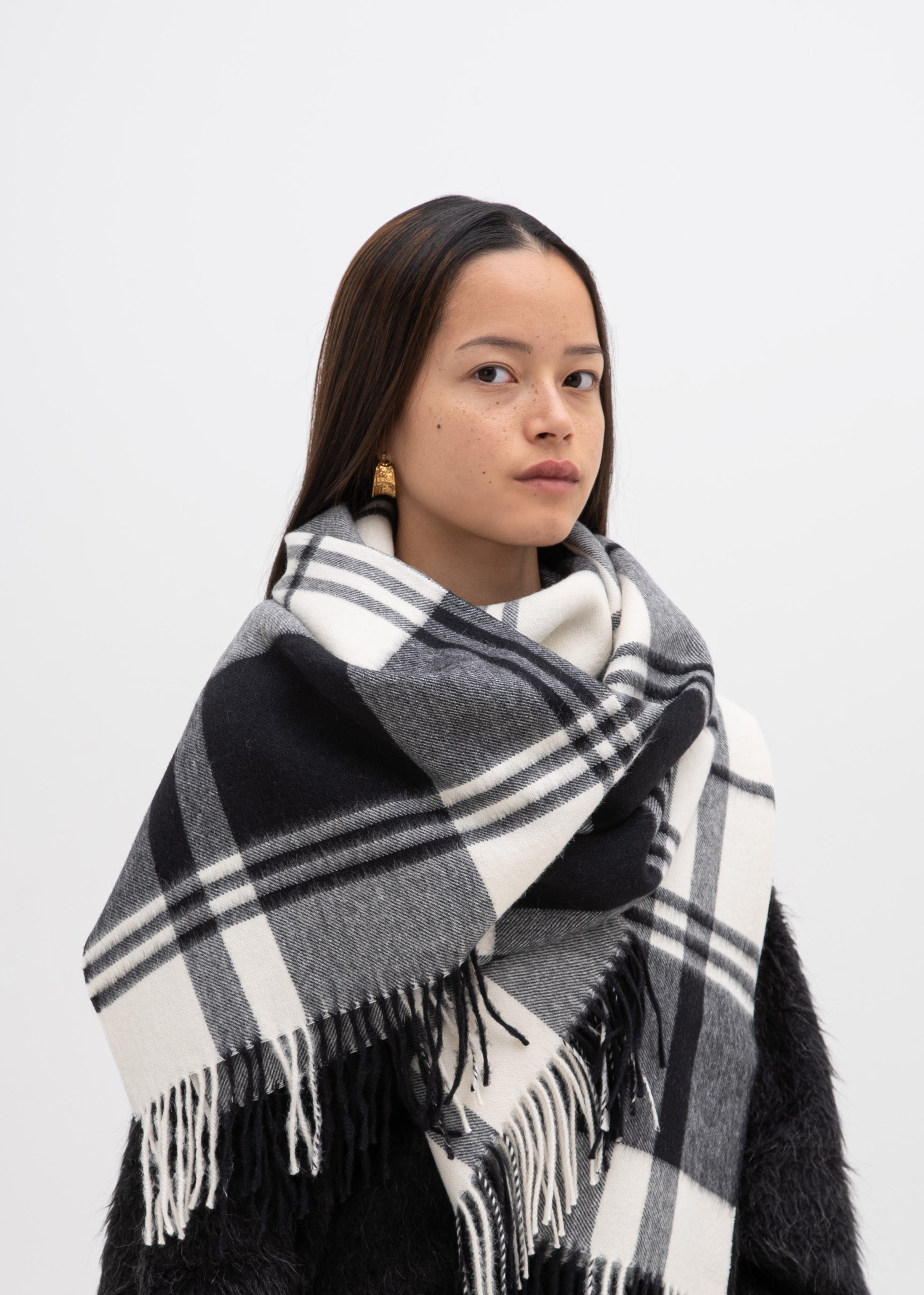 Custom Large Brushed Stole-Check