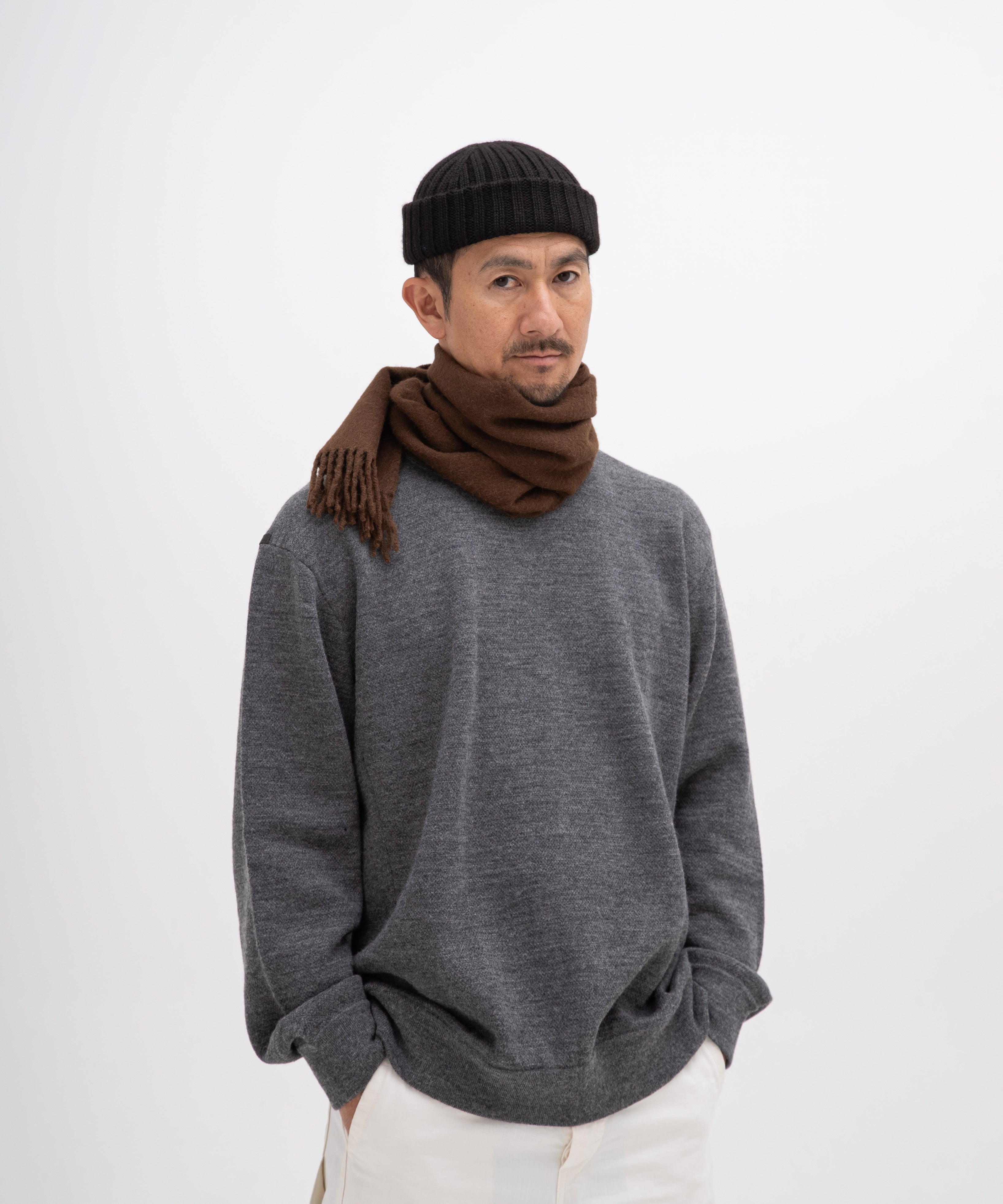 トップス THE INOUE BROTHERS... CREW NECK SWEATER THE INOUE BROTHERS 