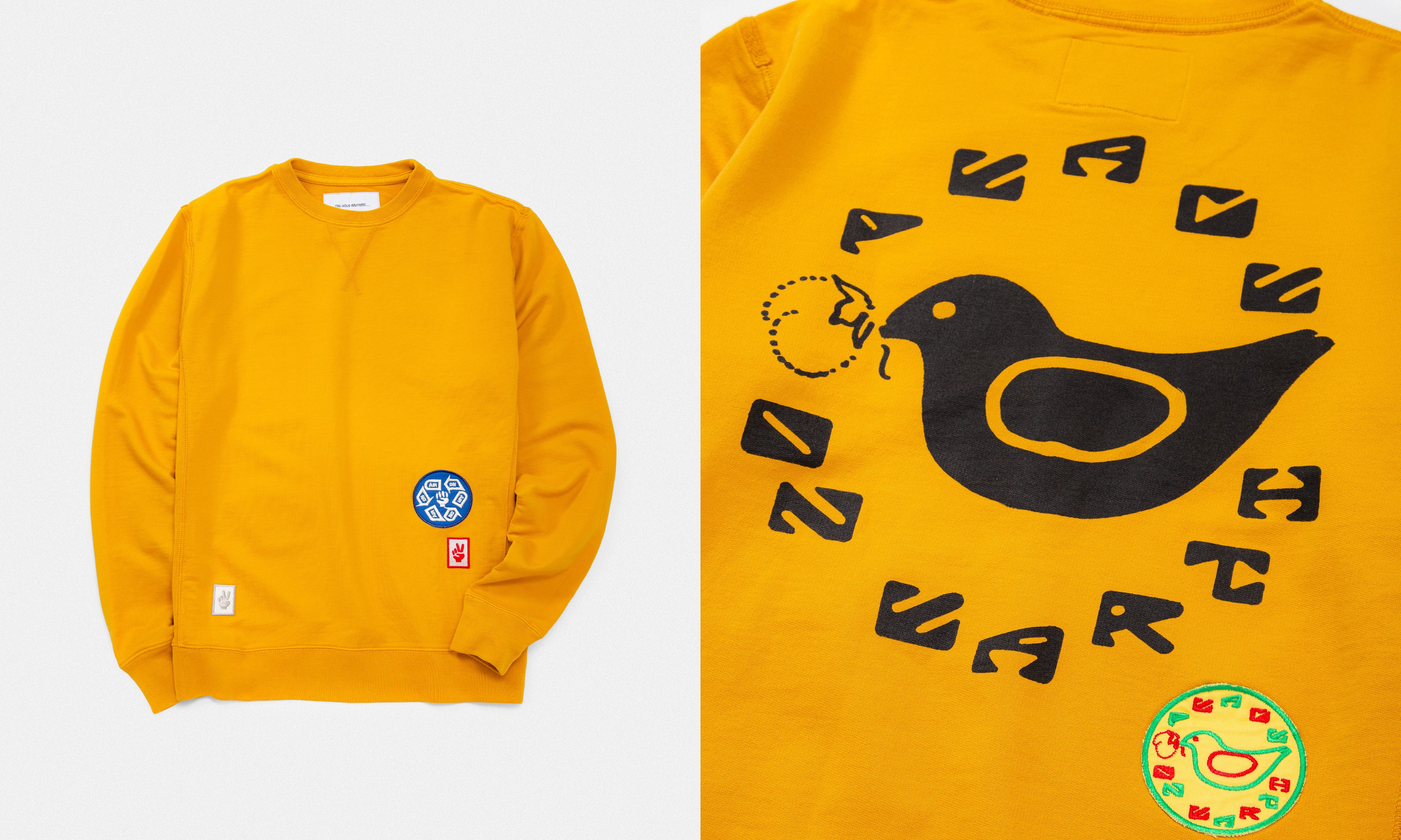 Upcycled Crew Neck Sweatshirt / ON AIR