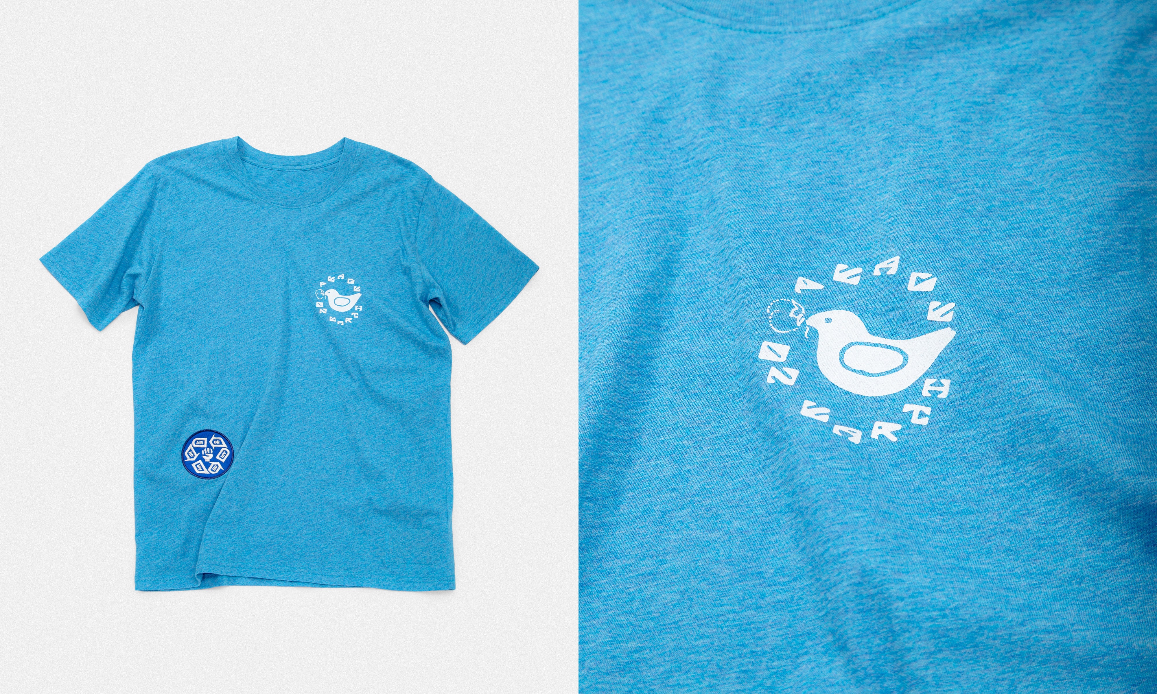 Upcycled Crew Neck T-shirt / ON AIR