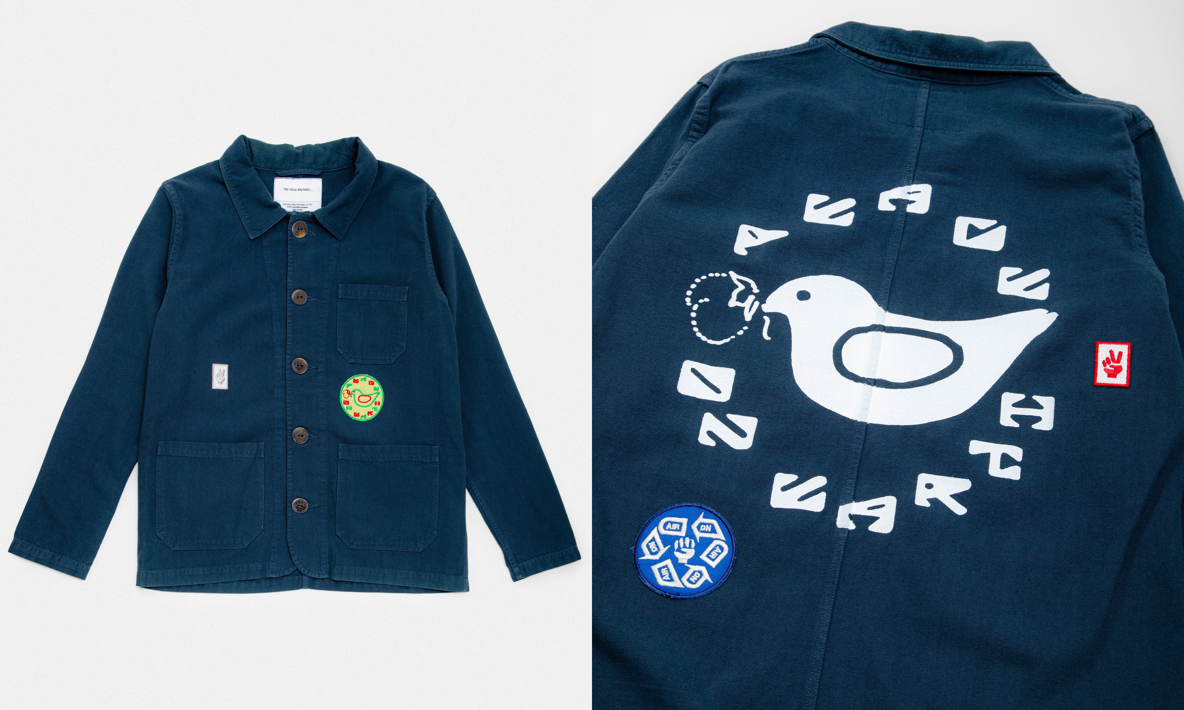 Upcycled Work Jacket Navy / ON AIR